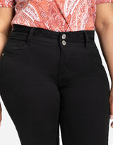 Pantaloni capri - Denim colorato - nero