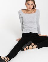 Longsleeve - Viscosemix - grijs