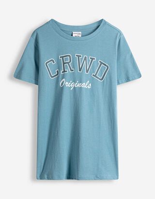 T-shirt - Voorkantprint - blauw