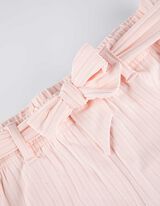 Kilote pantalone - rebrasti materijal - roze