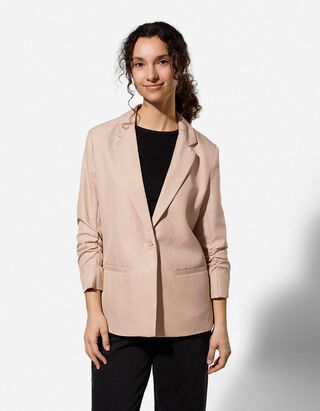 Blazer - Dreiviertel&auml;rmel - beige