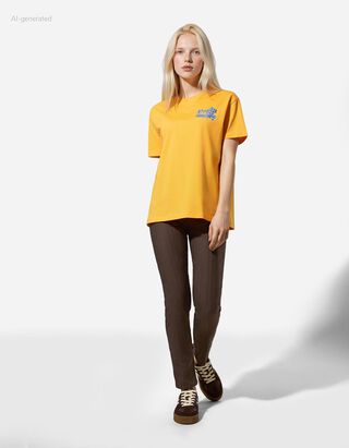 Kalhoty - Velmi přil&eacute;hav&yacute; střih Skinny Fit - tmave hneda