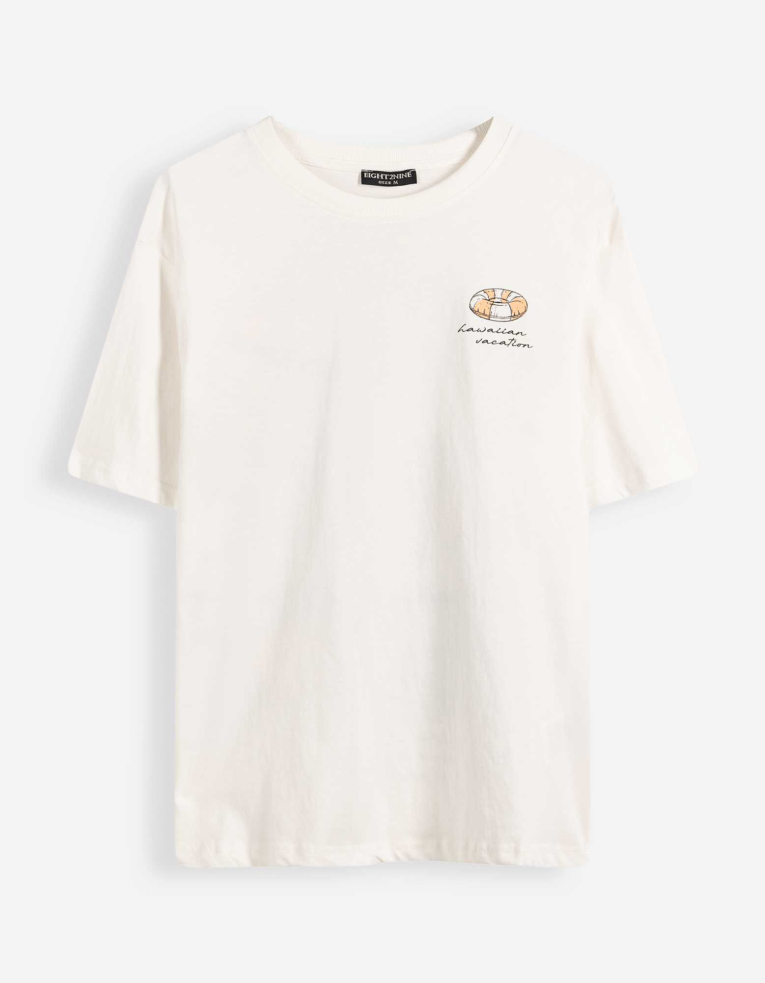 Tričko - Potisk na zadn&iacute; straně - b&iacute;l&aacute;