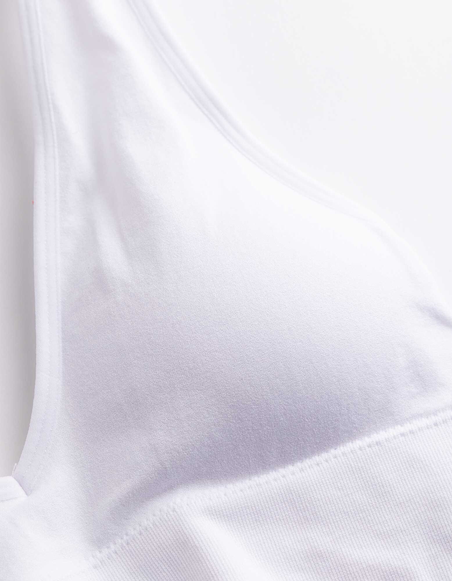 Bustier - &uuml;berwiegend nahtlos - Wei&szlig;