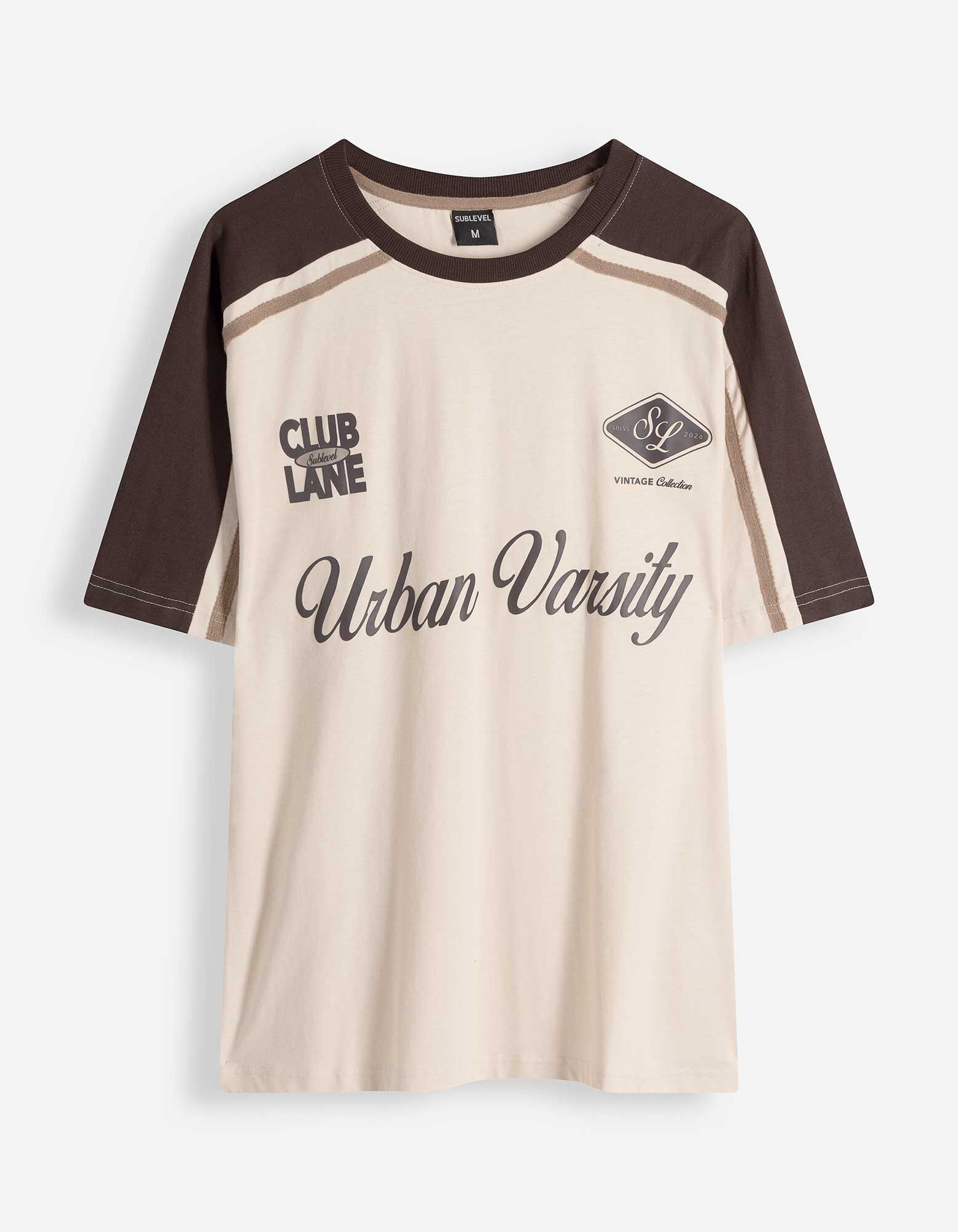 T-Shirt - Frontprint - beige