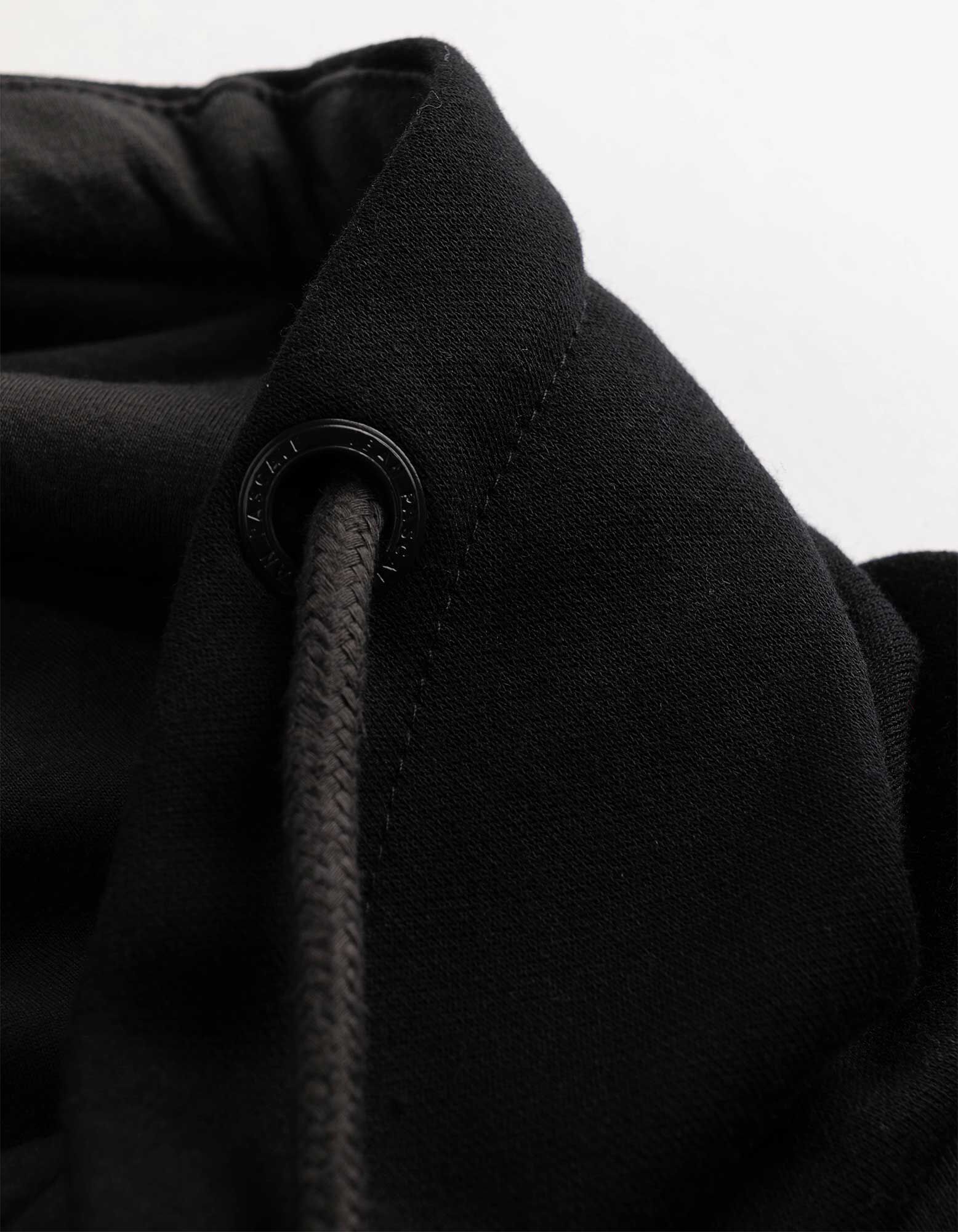 Sweatshirt - Schalkragen - Schwarz