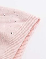 Beanie - Ziersteine - Rosa