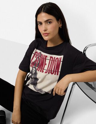 T-Shirt - C&eacute;line Dion - Schwarz