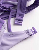 Set van bikinitop en bikinibroekje - Kleur blokkering - lila