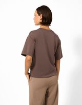T-Shirt - Modal-Anteil - Braun