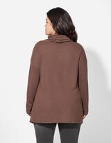 Maglia a manica lunga - Ricamo - marrone