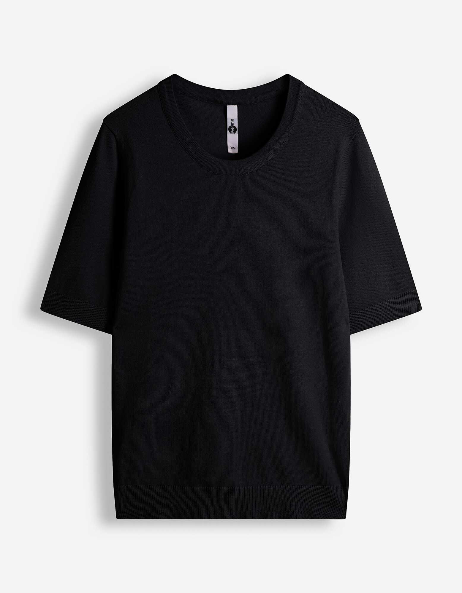 Pullover - Kurze &Auml;rmel - Schwarz
