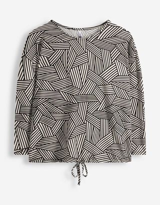 Shirt - Knotendetail - wei&szlig;