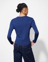 Strickpullover - blau