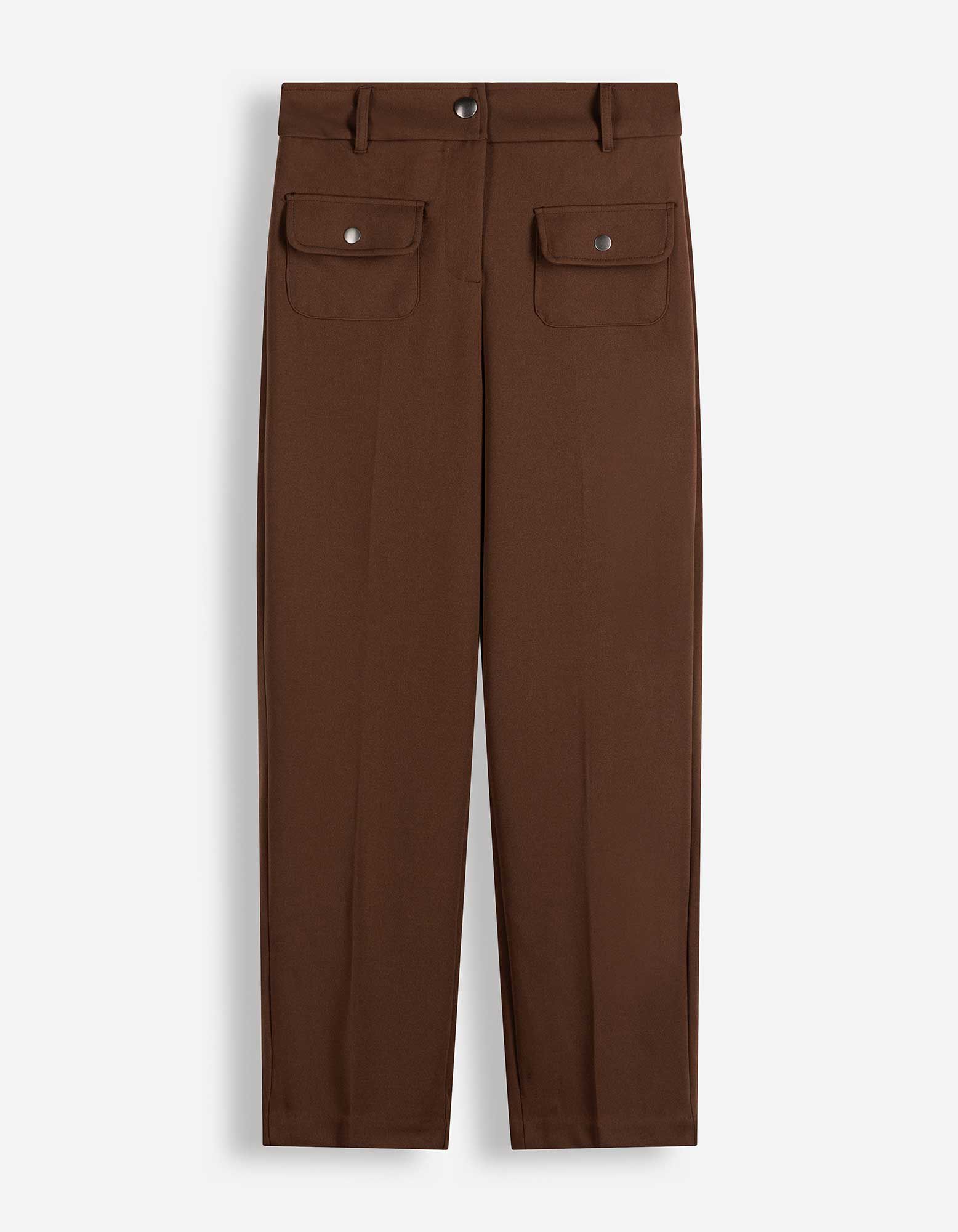 Hose - Slim Fit - Braun