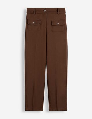 Hose - Slim Fit - Braun