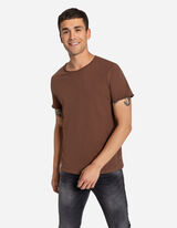 Tričko - Bavlna - hneda