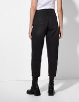 Žebrovaný pletený svetr - Ozdobné knoflíky - sv. zluta