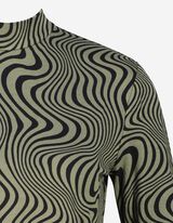 Hossz&uacute; ujj&uacute; felső - LENZING&trade; ECOVERO&trade; - s&ouml;t&eacute;tz&ouml;ld