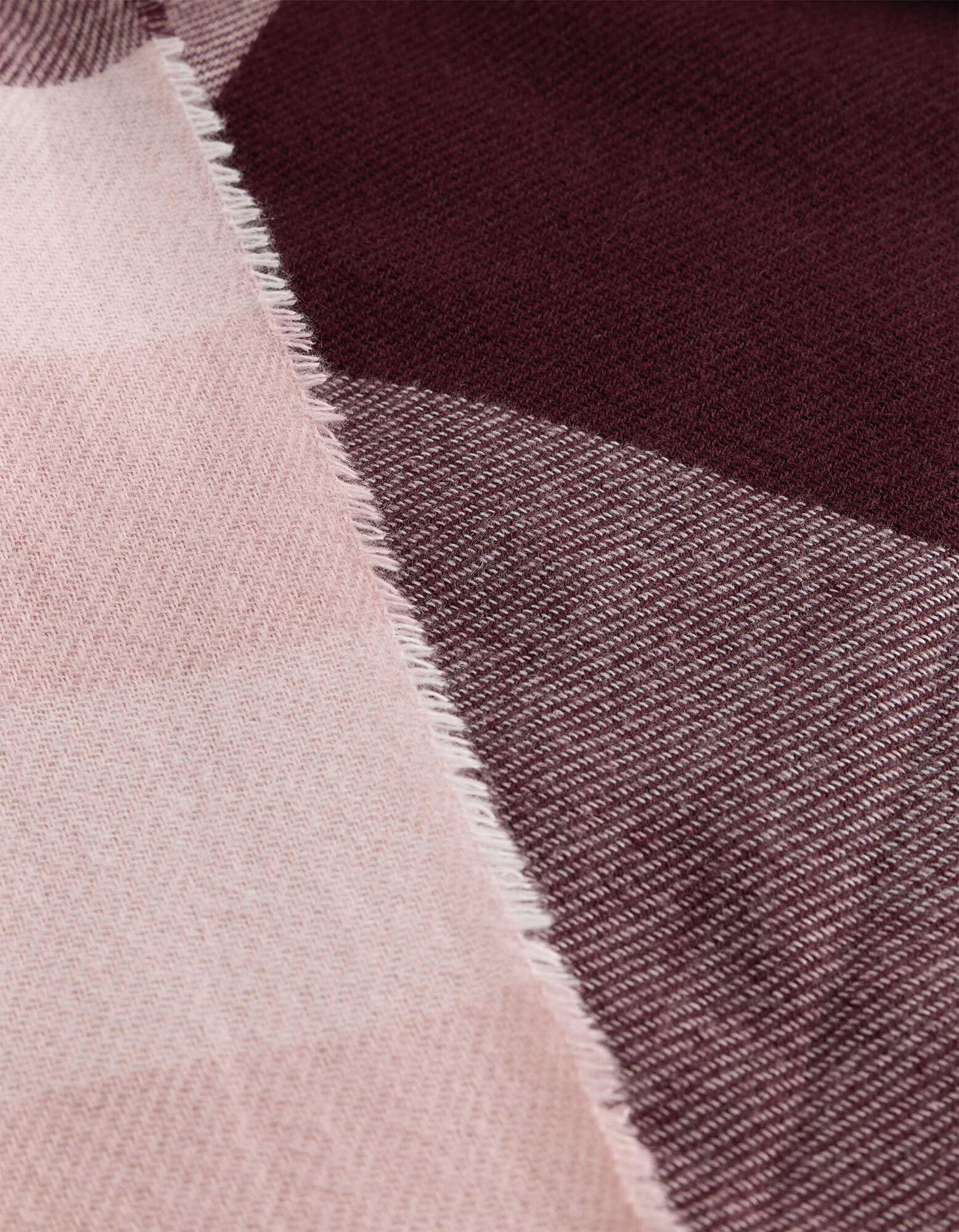 Schal - Karomuster - Rosa