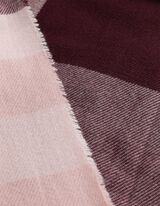 Schal - Karomuster - Rosa