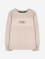 Sweatshirt - Print - beige