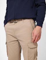 Cargo kalhoty - Opasek - b&eacute;žov&aacute;