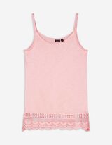 Ujjatlan felső - Azs&uacute;rrmint&aacute;s - rozsaszin