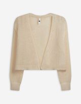 Cardigan - weite Ärmel - weiß