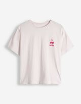 Pyjama Set aus Shirt und Shorts - Mustermix - Pink