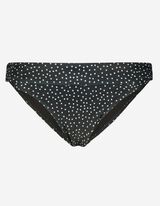 Slip bikini - Motivo a pois - nero