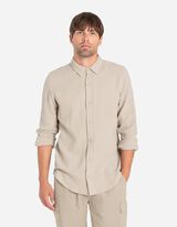 Férfi ing - Muszlin - bézs