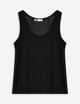 Top in maglia - Misto viscosa - nero