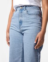 Jeans - Pietre Stras - celeste