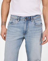 Dž&iacute;nsy - Straight Fit - svetlomodra