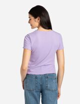 Marškinėliai - Banguota apačia - violetine