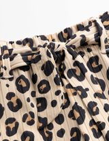 Culotte - Allover-Muster - beige