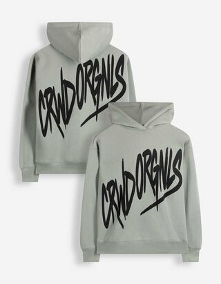 Mikina - Nadměrn&yacute; střih Oversized Fit - Světle zelen&aacute;