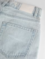 Pantaloni scurți denim - Mom Fit - Albastru deschis