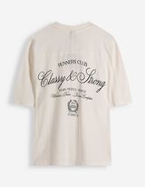 T-Shirt - R&uuml;ckenprint - wei&szlig;