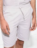 Shorts - Streifen - beige