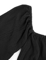 bluzka - Muślin - czarny