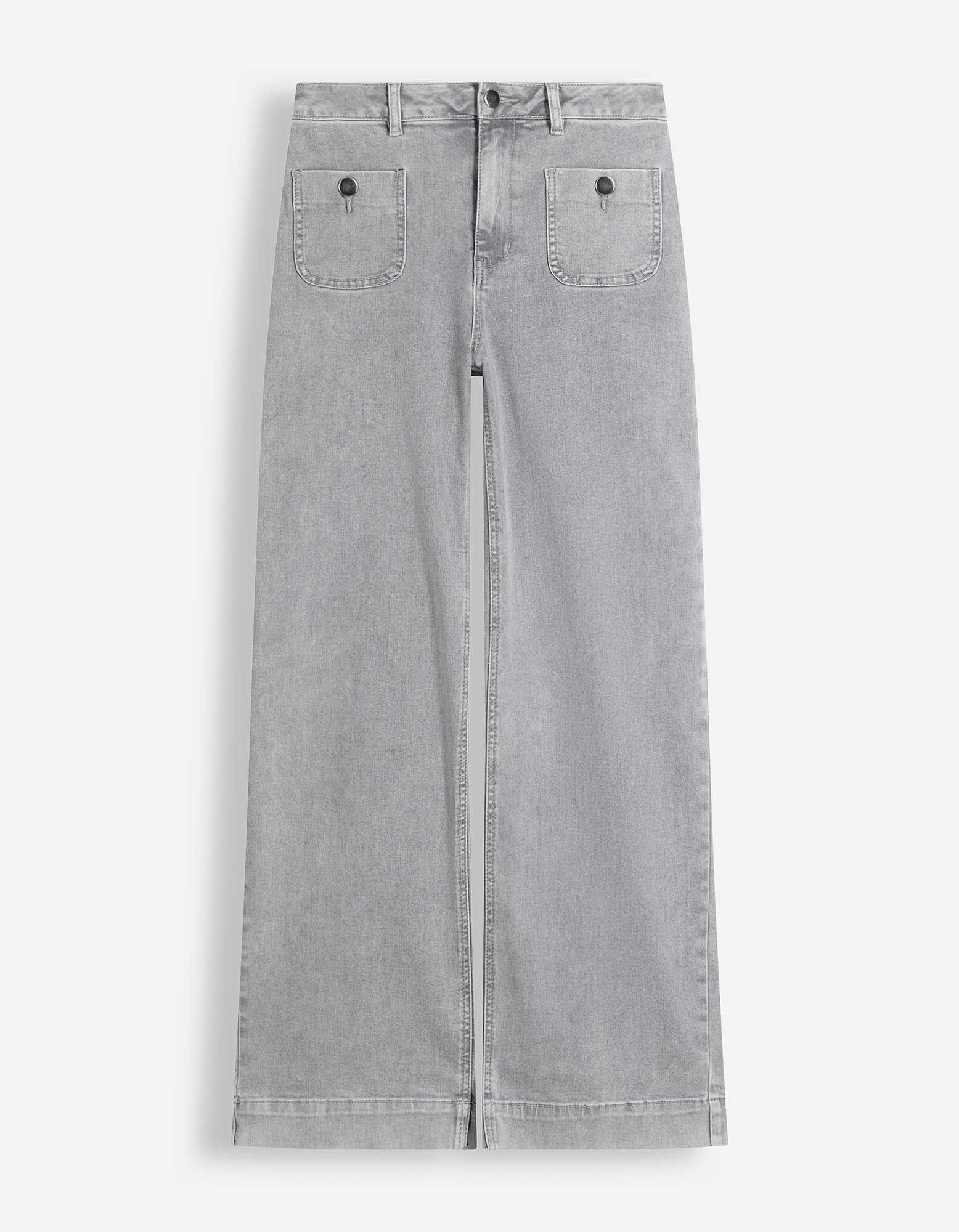 Jeans - High Waist - Grau