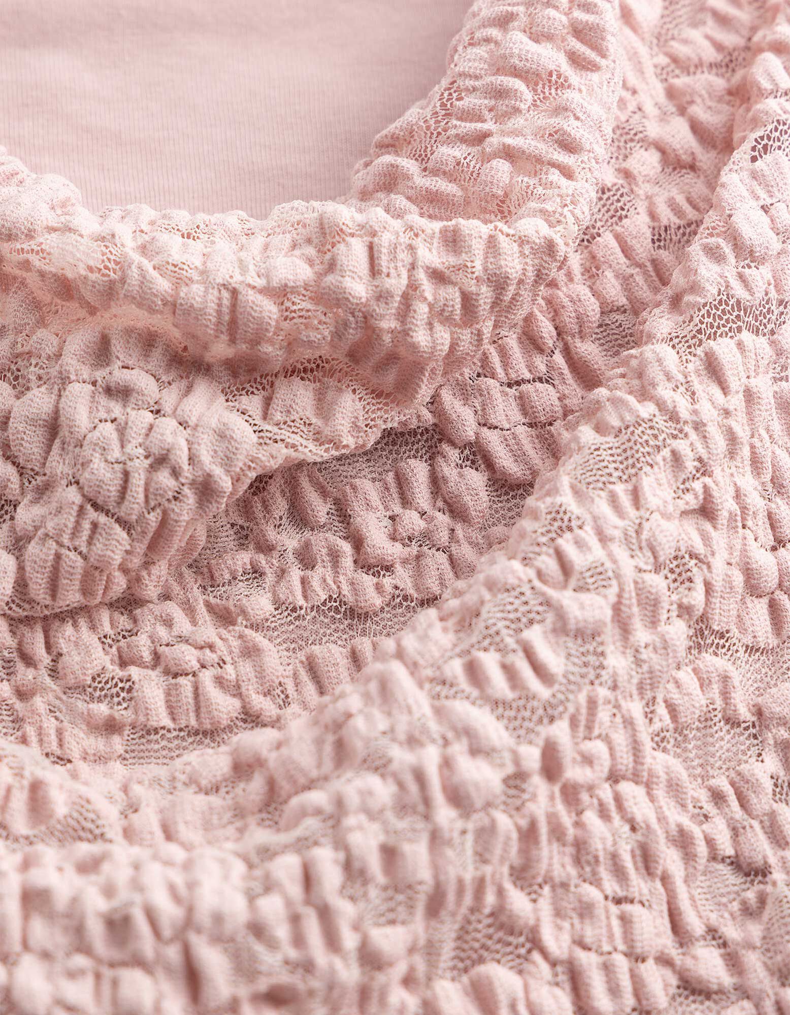 Top sans manches - Encolure b&eacute;nitier - ros&eacute; tendre 
