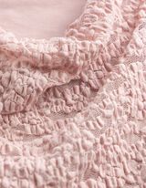 Top sans manches - Encolure b&eacute;nitier - ros&eacute; tendre 