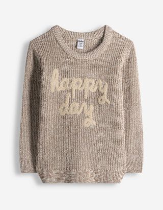 Pullover - Stickereien - beige