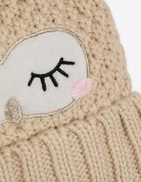 Bonnet - Motif animalier - blanc