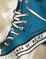 Longsleeve - Vooropdruk - beige