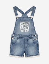 Salopette corta - Denim - celeste