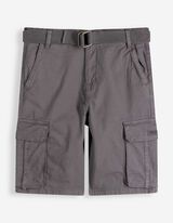 Bermudy  - Opasek - tmave seda